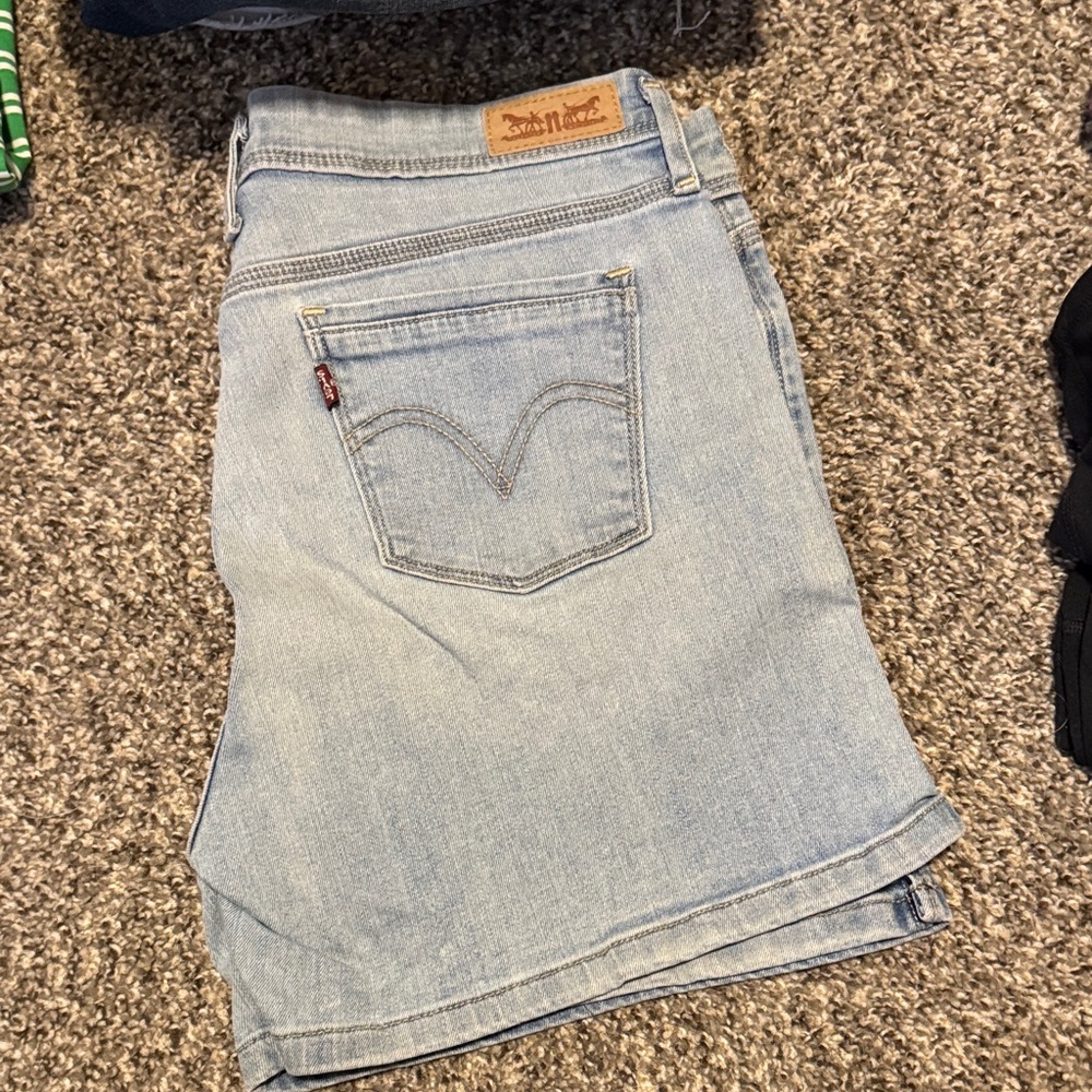 Levi's Light Blue Jean Shorts